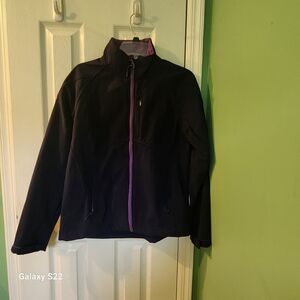 Womans double diamond jacket size m purple
